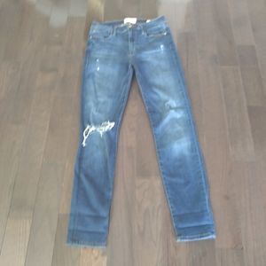 Frame denim le high skinny jeans.